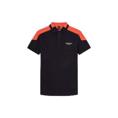 Hackett London Herren AM COL Block Polo, Black (Black), im Sale